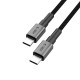 Datový kabel Tech-Protect UltraBoost DNA USB-C PD60W / 3A 100 cm šedý