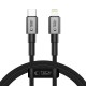 Datový kabel Tech-Protect UltraBoost DNA USB-C / Lightning PD27W / 3A 100 cm šedý