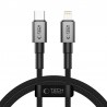 Datový kabel Tech-Protect UltraBoost DNA USB-C/Lightning PD27W/3A 1m šedý