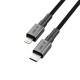 Datový kabel Tech-Protect UltraBoost DNA USB-C / Lightning PD27W / 3A 2m šedý