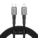 Datový kabel Tech-Protect UltraBoost DNA USB-C / Lightning PD27W / 3A 2m šedý