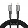 Datový kabel Tech-Protect UltraBoost DNA USB-C/Lightning PD27W/3A 2m šedý