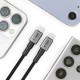 Datový kabel Tech-Protect UltraBoost DNA USB-C PD60W / 3A 3m šedý