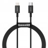 Datový kabel Baseus Superior Series USB-C/Lightning PD20W 1m černý