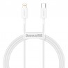Datový kabel Baseus Superior Series USB-C/Lightning PD20W 1m bílý