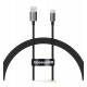 Datový kabel Baseus Superior Series USB-A/USB-C 100W 1m černý