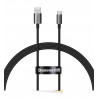 Datový kabel Baseus Superior Series USB-A/USB-C 100W 1m černý