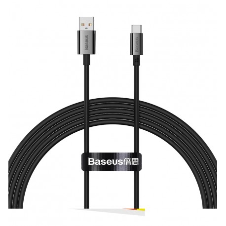 Datový kabel Baseus Superior Series USB-A/USB-C 100W 2m černý