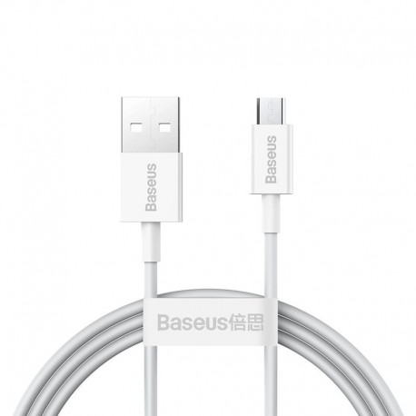 Datový kabel Baseus Superior USB-A/microUSB 2A 1m bílý