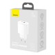Rychlonabíjecí adaptér Baseus USB-A/USB-C 20W CCXJ-B02 bílý