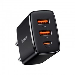 Rychlonabíjecí adaptér Baseus 2x USB-A/USB-C 30W QC CCXJ-E01 černý