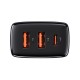 Rychlonabíjecí adaptér Baseus 2x USB-A/USB-C 30W QC CCXJ-E01 černý