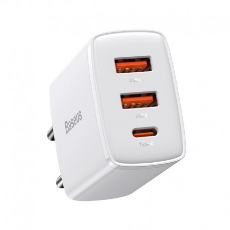 Rychlonabíjecí adaptér Baseus 2x USB-A/USB-C 30W QC CCXJ-E02 bílý