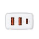 Rychlonabíjecí adaptér Baseus 2x USB-A/USB-C 30W QC CCXJ-E02 bílý