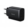 Nabíjecí adaptér do sítě Baseus Compact 3xUSB 17W černý