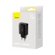 Nabíjecí adaptér do sítě Baseus Compact 3xUSB 17W černý