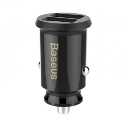 Adaptér do auta Baseus Car Charger 2x USB-A 3.1A černý