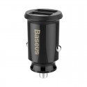 Adaptér do auta Baseus Car Charger 2x USB-A 3.1A černý
