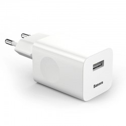 Rychlonabíjecí adaptér do sítě Baseus USB-A 24W QC 3.0 bílý