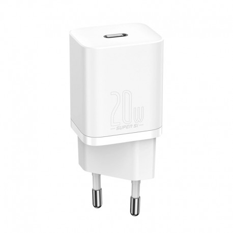 Rychlonabíjecí adaptér Baseus Super Si Quick USB-C 20W PD bílý
