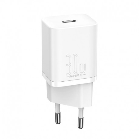Rychlonabíjecí adaptér Baseus Super Si Quick USB-C 30W PD bílý