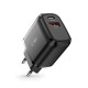 Rychlonabíjecí adaptér Tech-Protect C20W USB-C PD20W / USB-A QC 3.0 černý