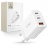 Rychlonabíjecí adaptér Tech-Protect NC30W 2xUSB-C PD30W / USB-A QC 3.0 bílý