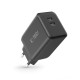 Rychlá nabíječka do sítě Tech-Protect NC45W GaN 2xUSB-C PD45W černá