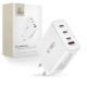 Rychlá nabíječka do sítě Tech-Protect NC100W GaN 3xUSB-C PD100W / USB-A QC 3.0 bílá