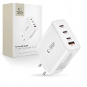 Rychlá nabíječka do sítě Tech-Protect NC100W GaN 3xUSB-C PD100W / USB-A QC 3.0 bílá