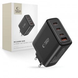 Rychlá nabíječka do sítě Tech-Protect NC100W GaN 3xUSB-C PD100W / USB-A QC 3.0 černá