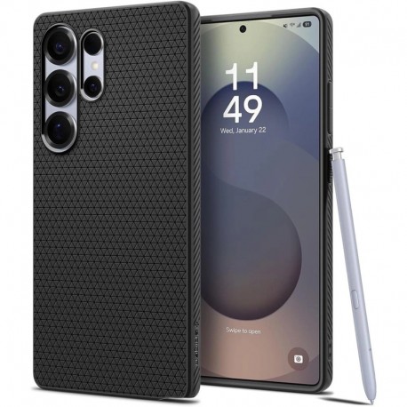 Pouzdro Spigen Liquid Air pro Samsung Galaxy S22 Ultra matně černé