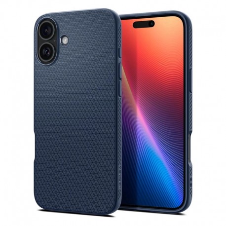 Pouzdro Spigen Liquid Air pro Apple iPhone 16 modré