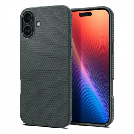 Pouzdro Spigen Liquid Air pro Apple iPhone 16 zelené