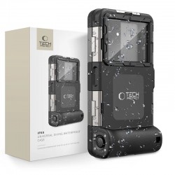 Voděodolné pouzdro Tech-Protect IPX8 pro telefony 4.7" - 6.7" černé