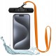 Univerzální vodotěsné pouzdro Tech-Protect UWC7 pro telefony do 6.9" černo-oranžové