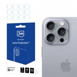 4x tvrzené sklo na kameru 3mk Lens Glass pro Apple iPhone 16 Pro