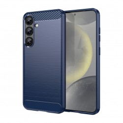 Silikonové pouzdro Carbon Case pro Samsung Galaxy S25+ modré