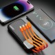 Powerbanka Dudao K6 Pro 10000mAh USB-A / USB-C / Lightning černá