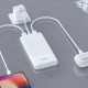 Powerbanka Dudao K10 10000mAh 2,4A 2x USB-A bílá