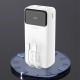 Powerbanka Dudao K15MAX 30000mAh PD22.5W s kabely bílá
