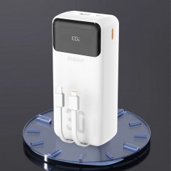 Powerbanka Dudao K15MAX 30000mAh PD22.5W s kabely bílá