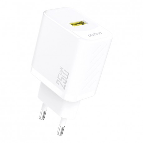 Rychlonabíječka do sítě Dudao A27S 25W GaN USB-A bílá