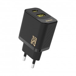 Rychlonabíječka do sítě Dudao A26T GaN 25W USB-A / USB-C černá