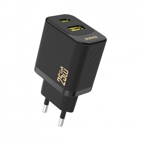 Rychlonabíječka do sítě Dudao A26T GaN 25W USB-A / USB-C černá
