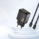 Rychlonabíječka do sítě Dudao A26T GaN 25W USB-A / USB-C černá