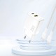 Rychlonabíječka do sítě Dudao A26T GaN 25W USB-A / USB-C bílá