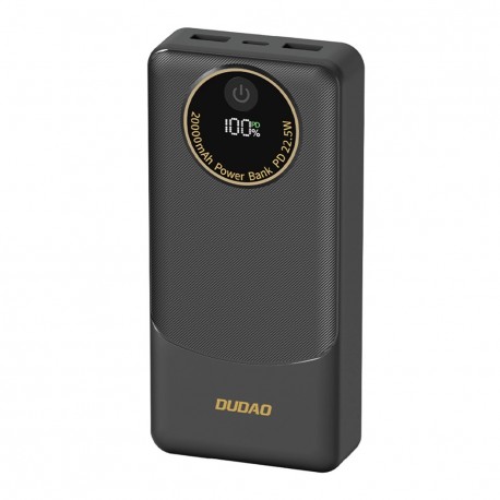 Powerbanka Dudao K12Pro 20000mAh PD22.5W USB-A / USB-C černá