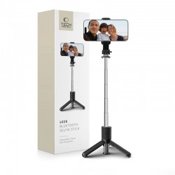 Tech-Protect L02S Bluetooth teleskopická selfie tyč se stativem černá