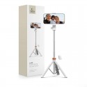 Tech-Protect L03S Bluetooth teleskopická selfie tyč se stativem 148cm bílá